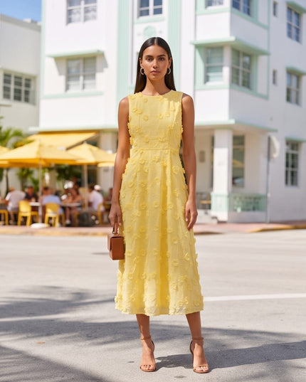 Yellow Dress-Women Wear