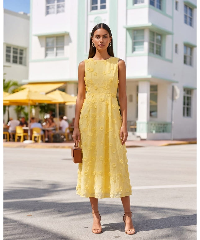 Yellow Dress-Women Wear