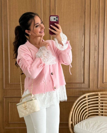 Triko pink Top