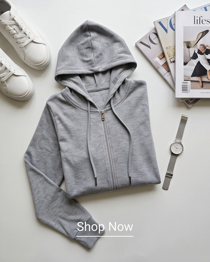 Zipper Hoddie - Cotton