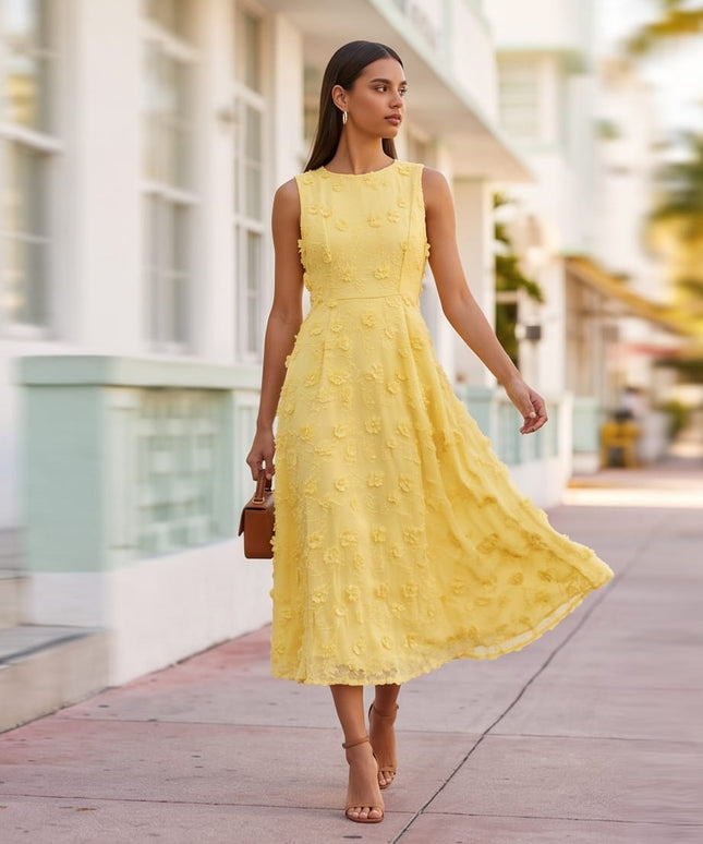 Yellow Dress-Women Wear