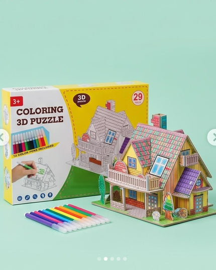 COLORING 3D PUZZLE-TOYS