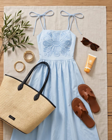 Blue Dress-Women Wear