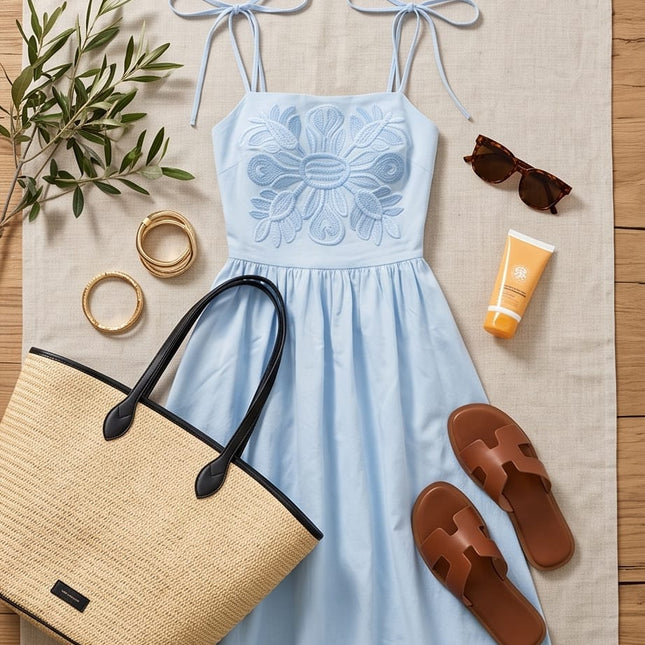 Blue Dress-Women Wear