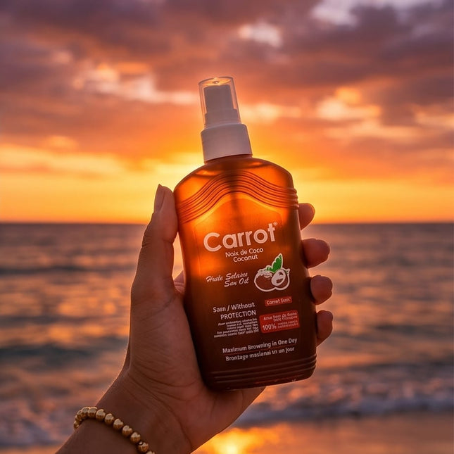 CARROT COCONUT TANNING OIL-SKIN CARE & COSMETICS