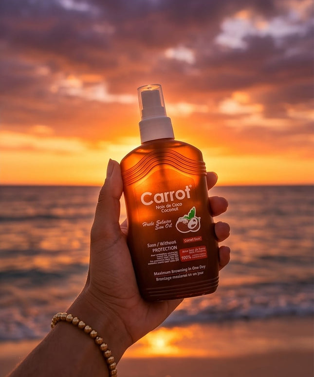 CARROT COCONUT TANNING OIL-SKIN CARE & COSMETICS