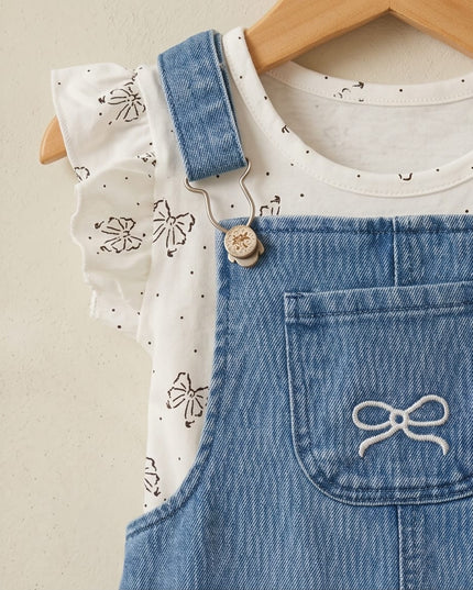 JEANS DRESS WITH TOP-KIDS WEAR