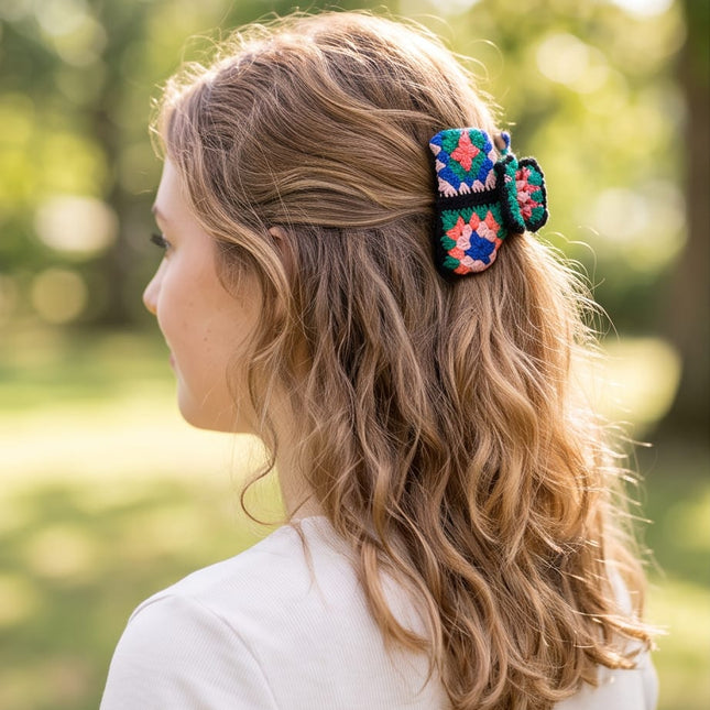 Crochet Clips-Hair Accessories