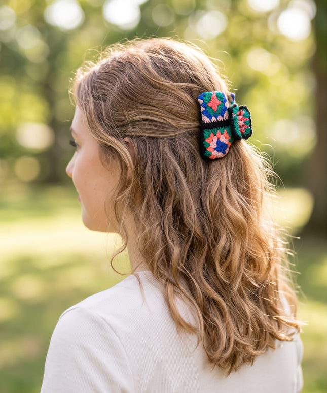 Crochet Clips-Hair Accessories