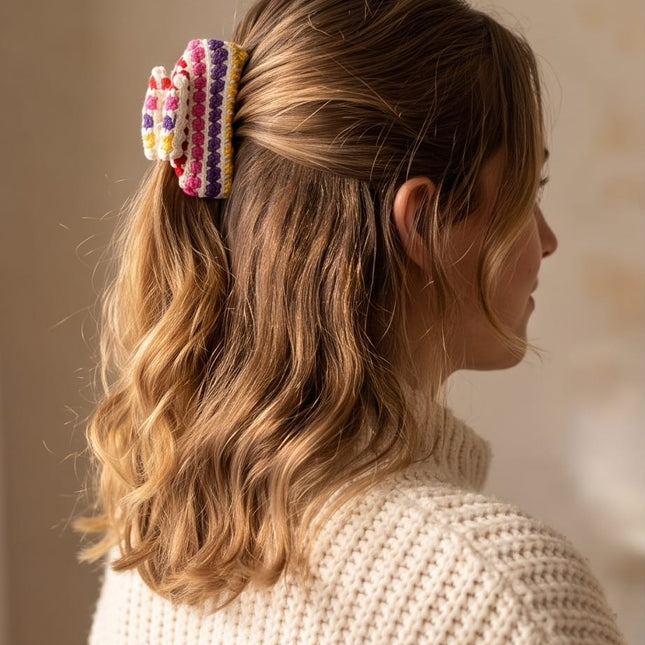 Crochet Clip-Hair Accessories