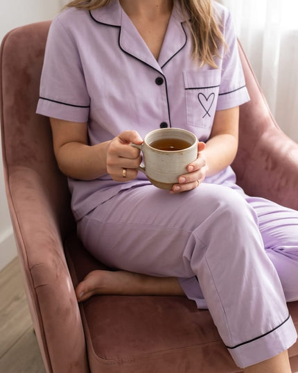 Lavender Pyjama Set-Woman Wear