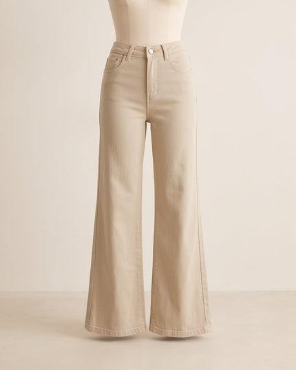 Wide Leg Jeans-Women Wear