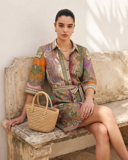 Patchwork Dress-Women Wear