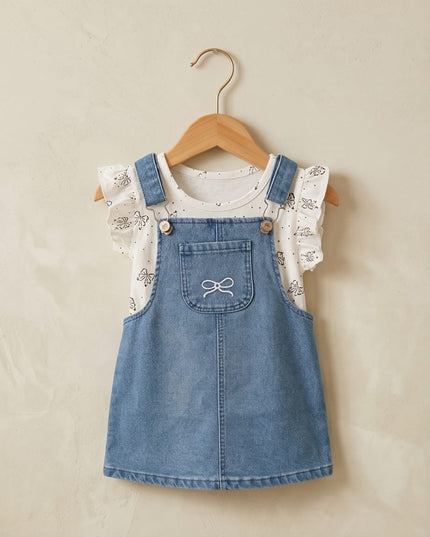 JEANS DRESS WITH TOP-KIDS WEAR