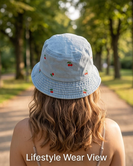 Cherry Bucket Hat-Hats