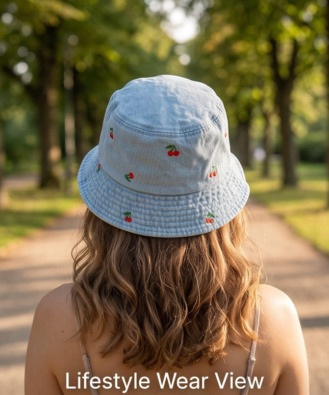 Cherry Bucket Hat-Hats