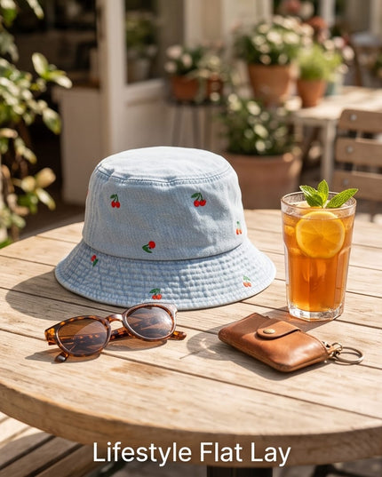 Cherry Bucket Hat-Hats