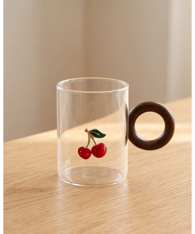 Cherry Glass mug-Mugs