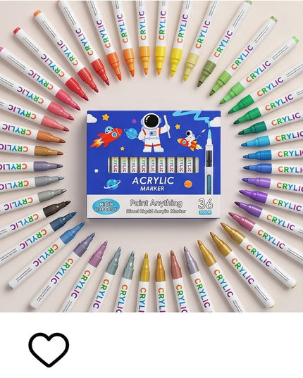 Acrylic Marker-Coloring