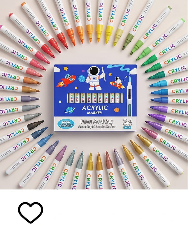 Acrylic Marker-Coloring