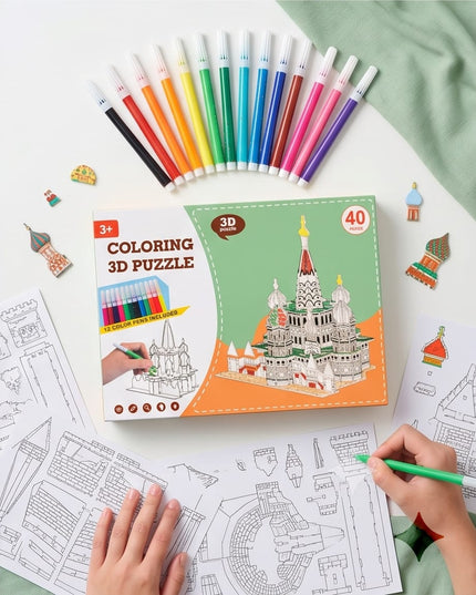COLORING 3D PUZZLE-TOYS