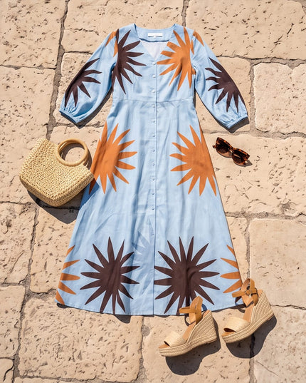 Maxi Shirt Dress-Women Wear