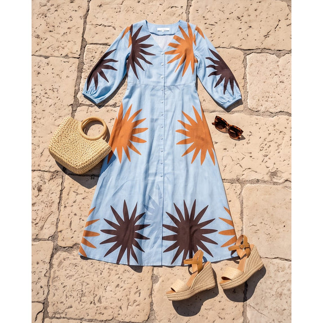 Maxi Shirt Dress-Women Wear
