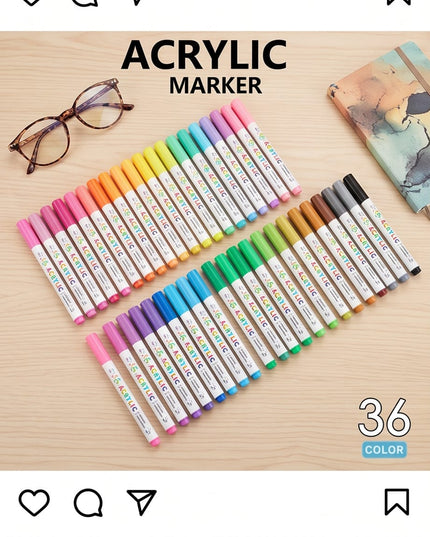 Acrylic Marker-Coloring
