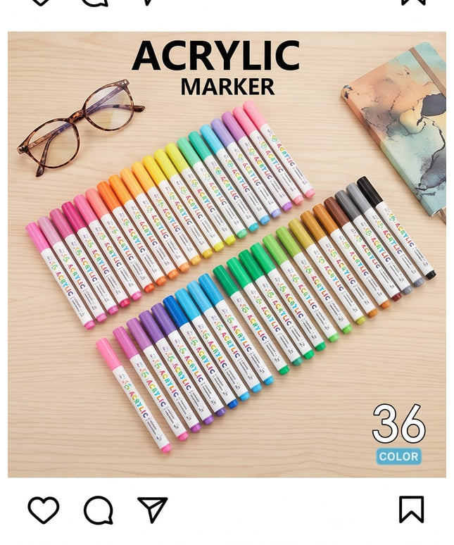 Acrylic Marker-Coloring