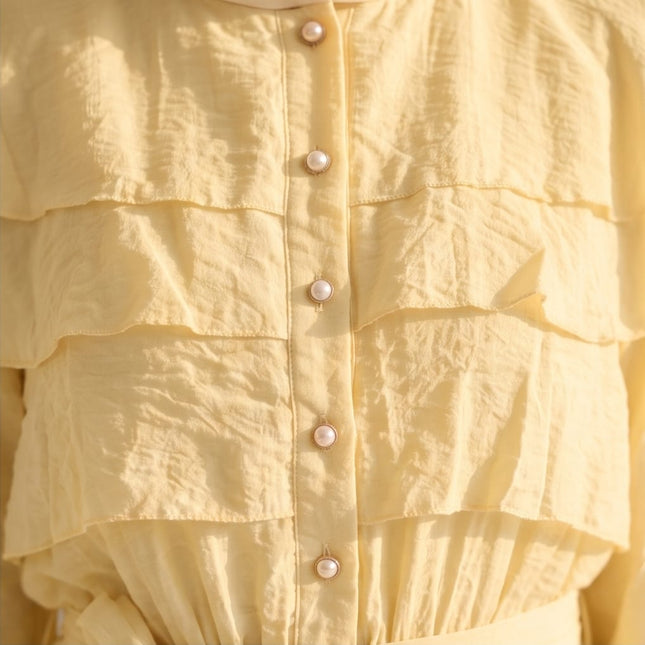 Yellow Maxi Dress-Women Wear