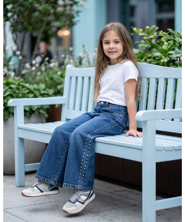 Wide Leg Jeans-Kids Wear