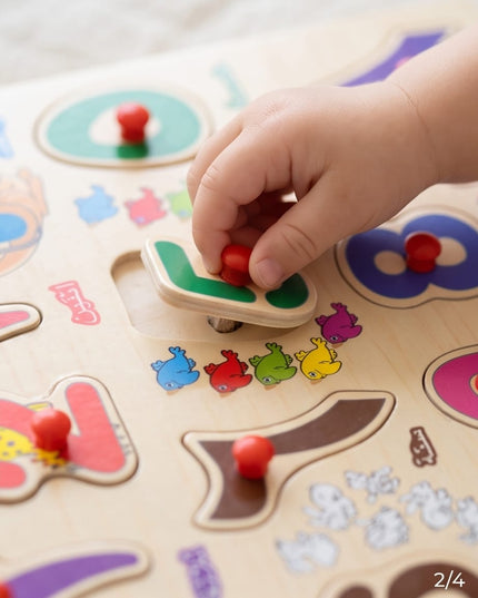 Wooden Peg Puzzle-Puzzles