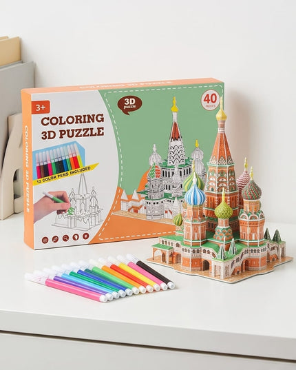 COLORING 3D PUZZLE-TOYS