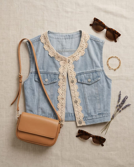 JEANS VEST-WOMEN WEAR