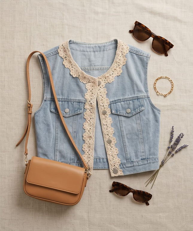 JEANS VEST-WOMEN WEAR