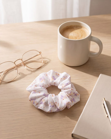 Floral Scrunchie-Hair accessories