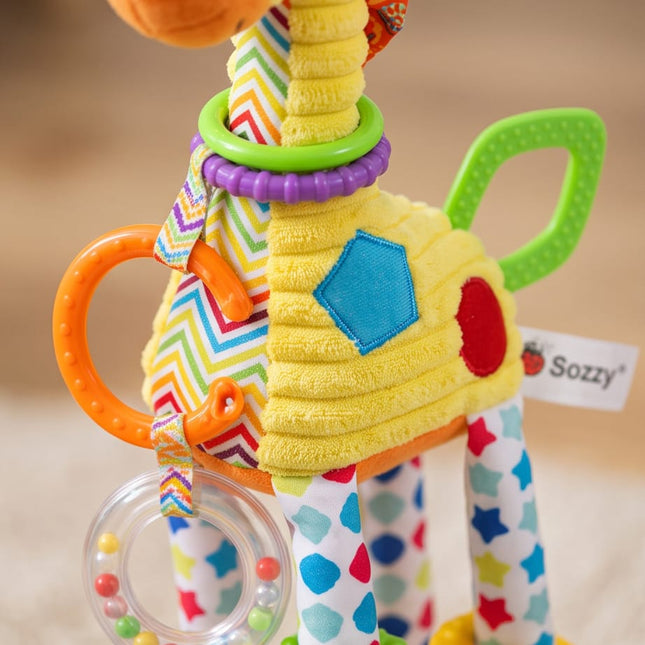 Plush Rattle with Teething-Toys