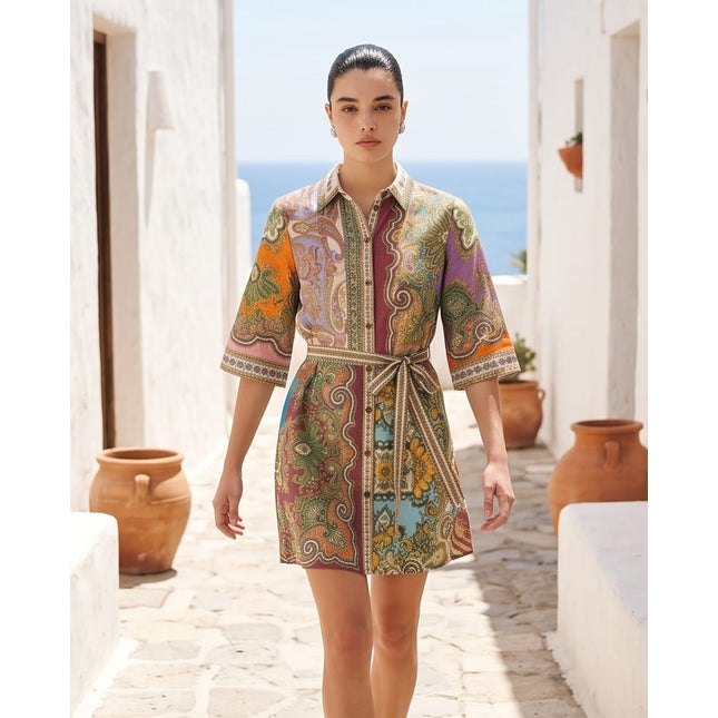 Patchwork Dress-Women Wear