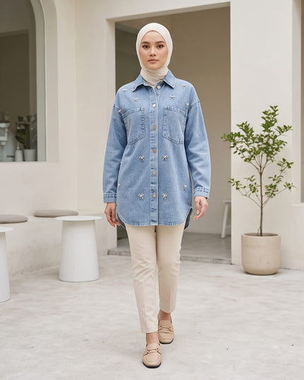 Denim Blue Shirt-Women Wear