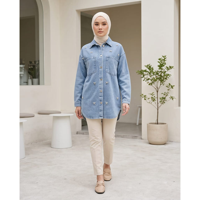 Denim Blue Shirt-Women Wear
