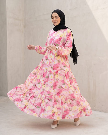 Floral Maxi Dress-Women Wear