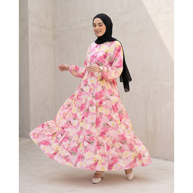 Floral Maxi Dress-Women Wear