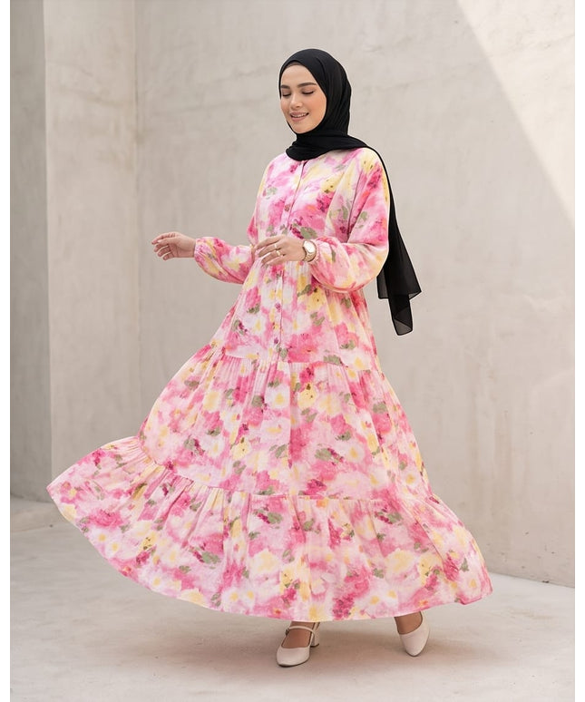 Floral Maxi Dress-Women Wear