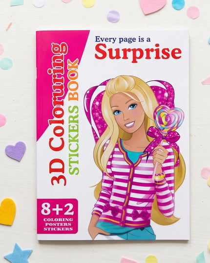 3D Colouring Book-Books