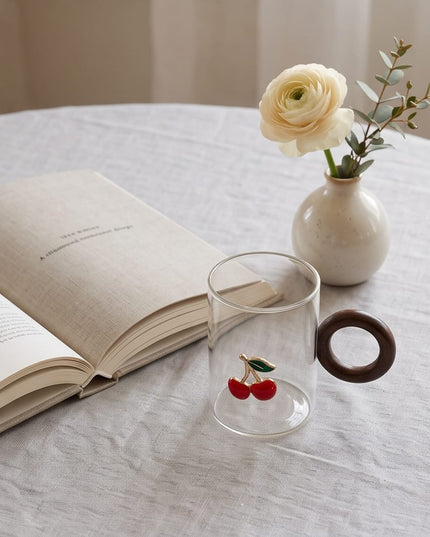 Cherry Glass mug-Mugs