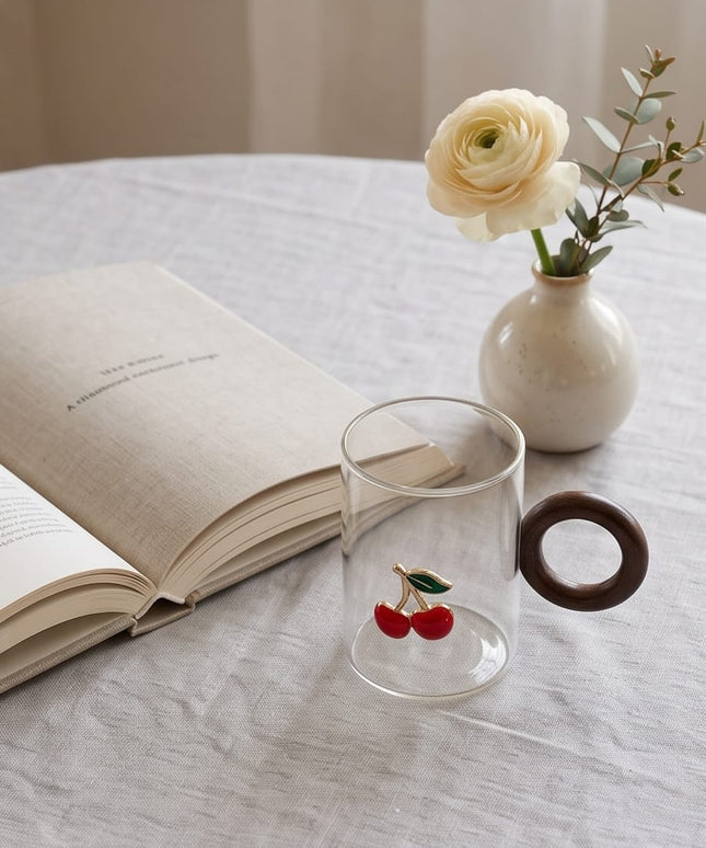 Cherry Glass mug-Mugs