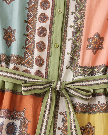 Patchwork Dress-Women Wear