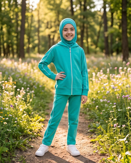 Cotton Hijab Girl Set-Sets