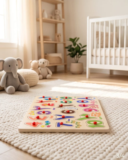 Wooden Peg Puzzle-Puzzles