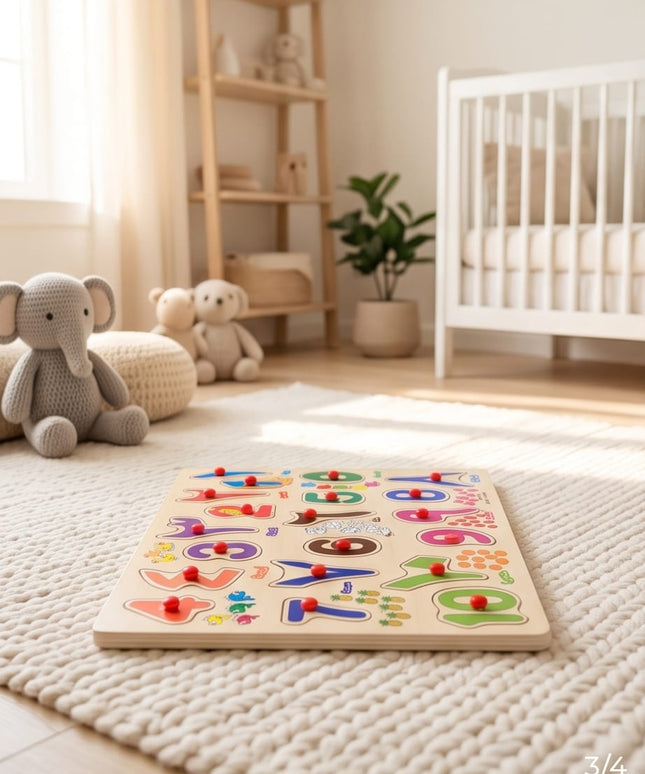 Wooden Peg Puzzle-Puzzles